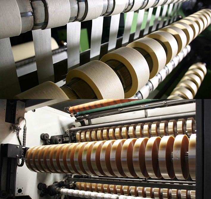 Lalit Jain Industries manufacturing unit in Sonipat, Haryana — adhesive tape slitting and converting line